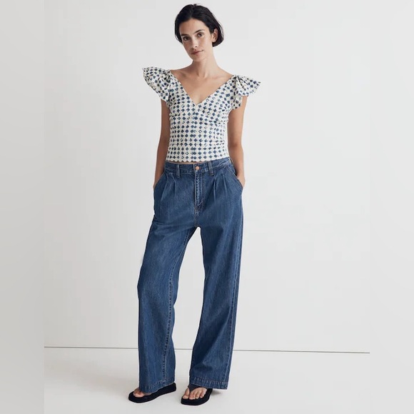 Madewell Tops - Madewell Shibori-Print V-Back Top